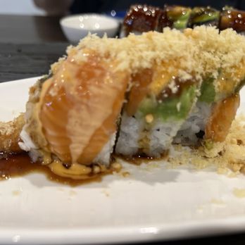 Sushi Yume - salmon crunch roll - Japanese Near Me - Round Rock, Texas Sushi Yume - salmon crunch roll - Japanese Near Me - Round Rock, Texas