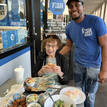 The Fish Joint - Tonight we had Mahi Mahi Sandwich, Fried Clams,Cesar Salad. Everything was delicious. - Seafood Near Me - Coconut Creek, Florida The Fish Joint - Tonight we had Mahi Mahi Sandwich, Fried Clams,Cesar Salad. Everything was delicious. - Seafood Near Me - Coconut Creek, Florida