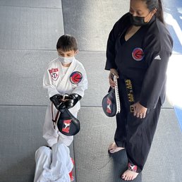 Ms. Jaime teaching a new skill. Ms. Jaime teaching a new skill.