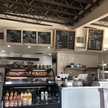 Crave Coffee & Tea - the menu, cash register, and pastries! - Coffee & Tea Near Me - Riverside, California