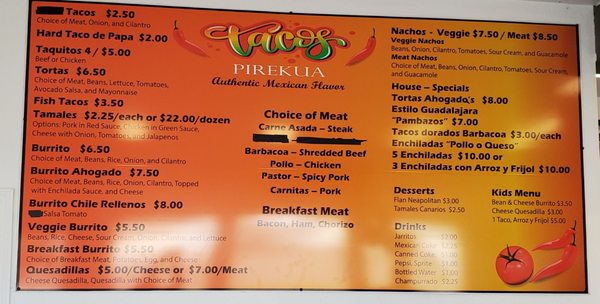 Menu photo 6 Tacos Pirekua Springfield, OR Menu photo 6 Tacos Pirekua Springfield, OR