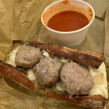 Salumi - Meatball sandwich. - Italian Near Me - Seattle, Washington Salumi - Meatball sandwich. - Italian Near Me - Seattle, Washington
