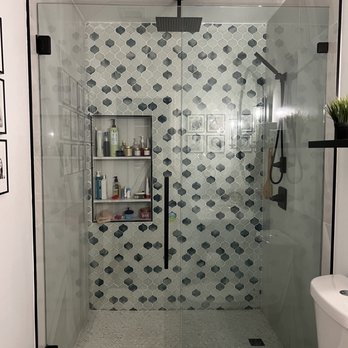 Higginbotham Glass - Frameless shower door. That's a glass wall there! - Glass & Mirrors Near Me - Cavecreek, Arizona Higginbotham Glass - Frameless shower door. That's a glass wall there! - Glass & Mirrors Near Me - Cavecreek, Arizona