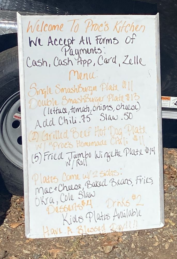 Food from Proc's Kitchen