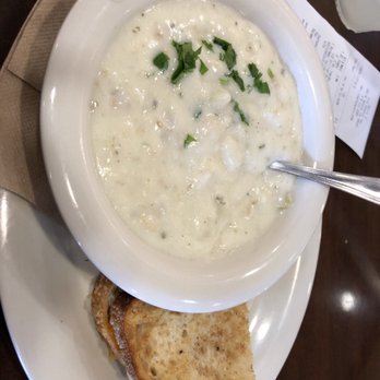 Boudin SF - Clam chowder and half a grilled cheese - Bakeries Near Me - Corte Madera, California