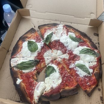 Corner Pizza - This is the gluten free pizza they gave me  burnt to a crisp. Would have been nice if they offered to re-do it. - Pizza Near Me - Oceanside, California