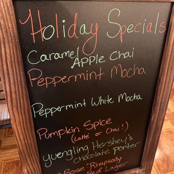 Ancient City Brunch Bar - Holiday drink board. - Cafes Near Me - St. Augustine, Florida