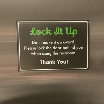 Shake Shack The School Yard - Haha awesome sign on back of bathroom stall door - Fast Food Near Me - Sandy, Utah Shake Shack The School Yard - Haha awesome sign on back of bathroom stall door - Fast Food Near Me - Sandy, Utah