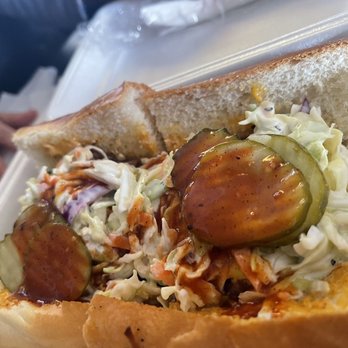Stay Gold - Pulled pork under the slaw - Italian Near Me - Oakland, California Stay Gold - Pulled pork under the slaw - Italian Near Me - Oakland, California