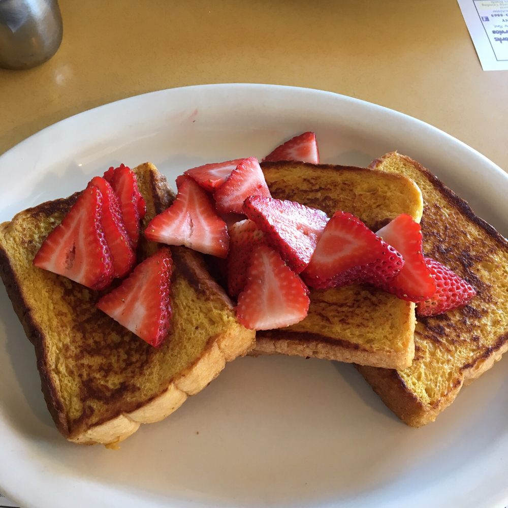 Angel's Cafe - French toast with fresh strawberries - Mexican Near Me - East Durham, New York Angel's Cafe - French toast with fresh strawberries - Mexican Near Me - East Durham, New York