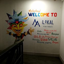 Lokal Hostel - Mural outside entrance door