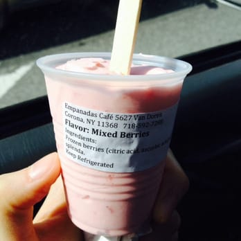 Empanadas Cafe - Strawberries and cream ice cream - Empanadas Near Me - Corona, New York
