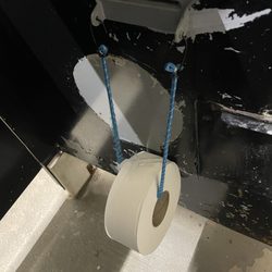 White Horse Flea Market - High tech toilet paper dispenser in ladies room.