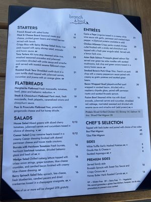 Menu photo 1 Branch & Bird Fort Worth, TX Menu photo 1 Branch & Bird Fort Worth, TX