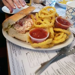 Starboard Galley Restaurant - Lobster roll plate large enough to share:)