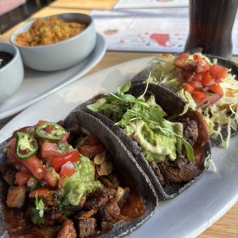¡Jaime! Taqueria - Taco Trio ~ Chicken w/ guac (fave), Steak, & Fried Fish - Mexican Near Me - El Segundo, California