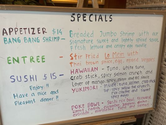 Menu photo 5 Chang Thai Clemmons, NC
