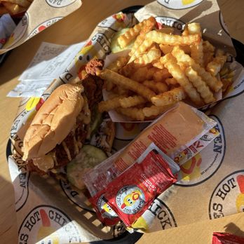 Dave's Hot Chicken - Dave's #4 1 Slider with Fries - Chicken Shop Near Me - Dublin, California Dave's Hot Chicken - Dave's #4 1 Slider with Fries - Chicken Shop Near Me - Dublin, California