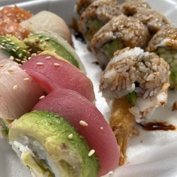 Sushi Roller - Rainbow roll & shrimp tempura - Sushi Bars Near Me - Albuquerque, New Mexico
