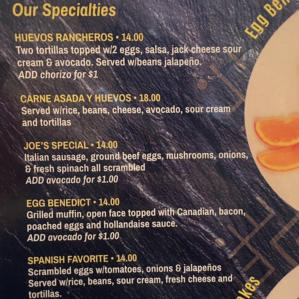 America's House - Menu 1/17/2024 - Italian Near Me - San Mateo, California