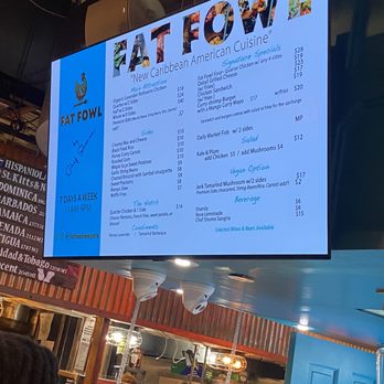 Fat Fowl - Menu - Caribbean Near Me - Brooklyn, New York Fat Fowl - Menu - Caribbean Near Me - Brooklyn, New York