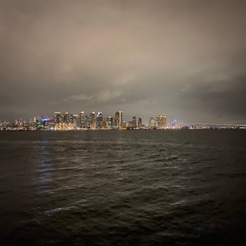 C Level - Views of the skyline from our table, right on the water. - New American Near Me - San Diego, California