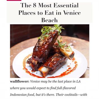 Wallflower - THE 8 MOST ESSENTIAL PLACES TO EAT IN VENICE BEACH by Vice Munchies (published Jan 13, 2017) - Asian Fusion Near Me - Venice, California Wallflower - THE 8 MOST ESSENTIAL PLACES TO EAT IN VENICE BEACH by Vice Munchies (published Jan 13, 2017) - Asian Fusion Near Me - Venice, California