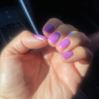 Fashion Nails - Filed wayyyy to short hurting the skin. And the nail polish didn't wrap around the nail fell short . The polish is lumpy and has bubbles. - Nail Salons Near Me - El Cajon, California Fashion Nails - Filed wayyyy to short hurting the skin. And the nail polish didn't wrap around the nail fell short . The polish is lumpy and has bubbles. - Nail Salons Near Me - El Cajon, California