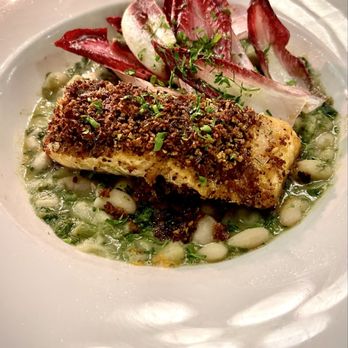 Pastavino - Salmon with cannellini and endive - Italian Near Me - Staten Island, New York Pastavino - Salmon with cannellini and endive - Italian Near Me - Staten Island, New York