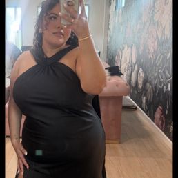 Black silk dress - altered length and bust Black silk dress - altered length and bust