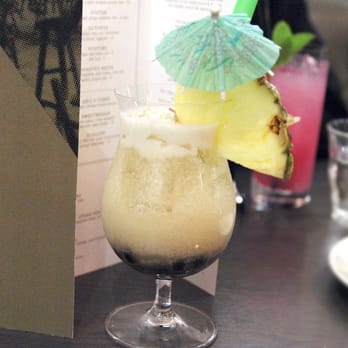 R&D Restaurant - Piña Colada Bubble Tea with toasted coconut, tapioca pearls and 3 year Havana Club rum for those who like their drinks strong - Asian Fusion Near Me - Toronto, Ontario