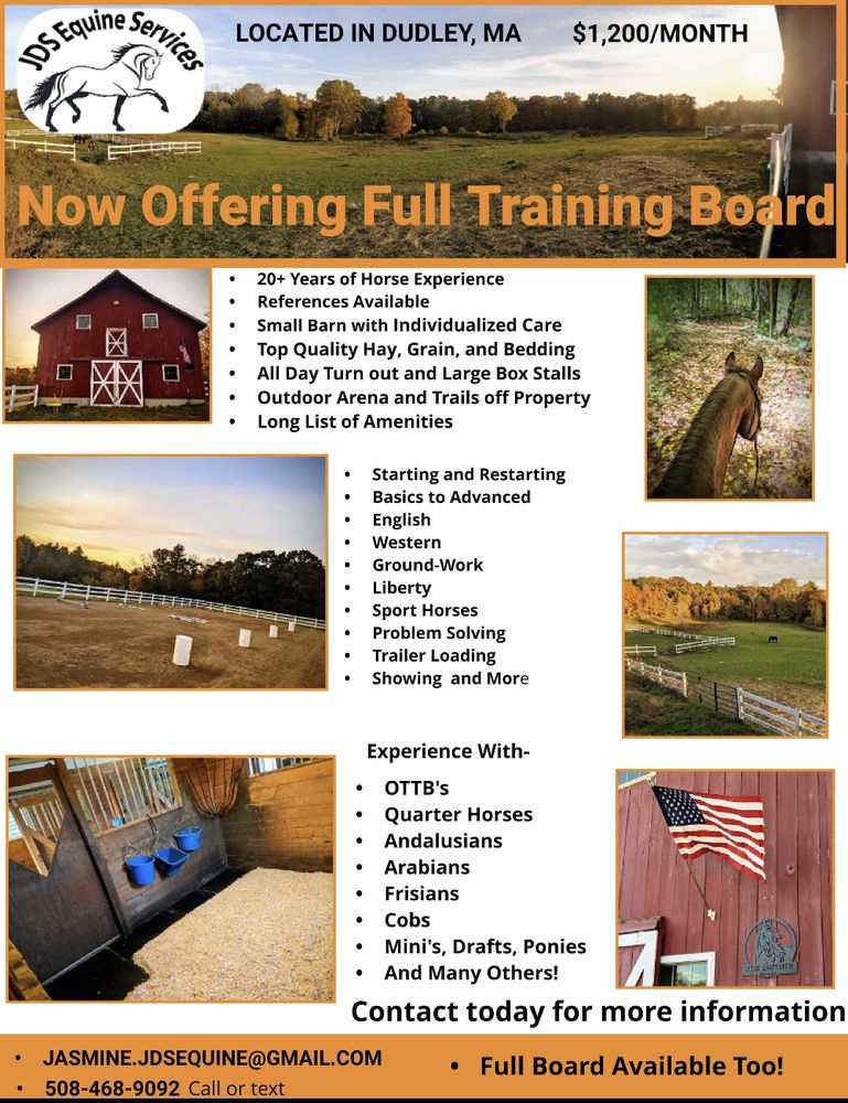 JDS Equine Services - equestrian in Dudley, MA