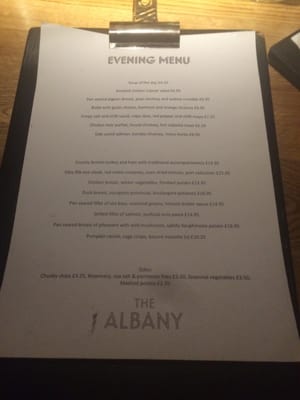 Menu photo 2 The Albany Belfast, BFS Menu photo 2 The Albany Belfast, BFS