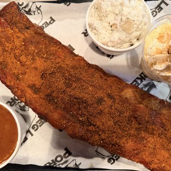 Peg Leg Porker - Full Rack w/ Two Sides (BBQ Beans and Potato Salad), Banana Pudding - Barbeque Near Me - Nashville, Tennessee Peg Leg Porker - Full Rack w/ Two Sides (BBQ Beans and Potato Salad), Banana Pudding - Barbeque Near Me - Nashville, Tennessee