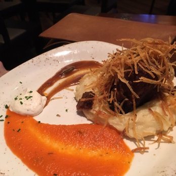 Fork - Local Ale-Braised Short Ribs - Yummy!!! Served over white truffle cheddar Idaho smashers. - New American Near Me - Boise, Idaho