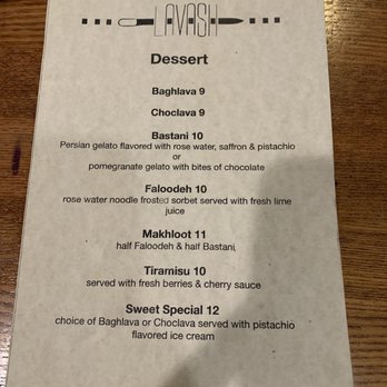 Lavash - Menu - Persian/Iranian Near Me - San Francisco, California