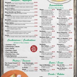 Las Margaritas - Lunch Menu