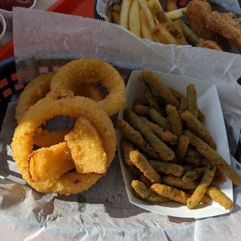 Spud Fish & Chips - Onion rings $6  3/5 (like 4 only!) Green beans $6  2.5/5 - Fish & Chips Near Me - Kirkland, Washington