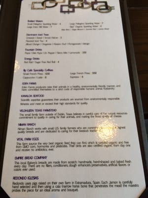 Menu photo 8 Grand Met Dallas, TX