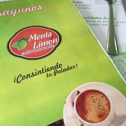 Menta Limón - El menú