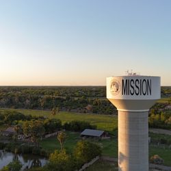Fly-By Drone Photography - Mission TX Watertower