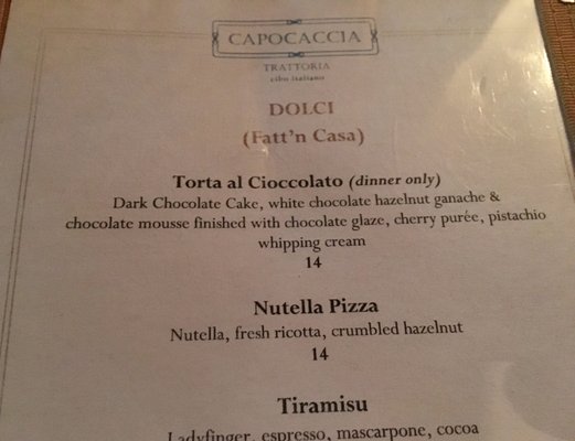 Menu photo 3 Capocaccia Trattoria Toronto, ON