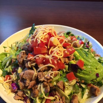 Stonefire Grill - Grilled salad with tri tip. Not much meat but I was craving a fresh salad so it was perfect!!  This is the petite. - Barbeque Near Me - Rancho Cucamonga, California