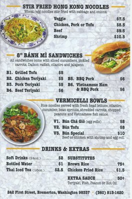 Menu photo 4 Chung's Express Bremerton, WA