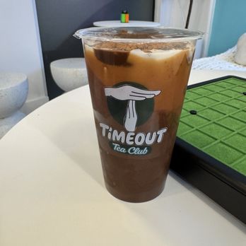 Timeout Tea Club - Banana Choco shell - Bubble Tea Near Me - San Fernando Valley, California