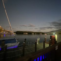 Gilbert's Resort - Nighttime boardwalk view