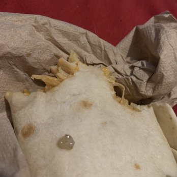 Taco Bell - Some hard as a rock inside the Shredded Chicken burrito - Fast Food Near Me - Livermore, California Taco Bell - Some hard as a rock inside the Shredded Chicken burrito - Fast Food Near Me - Livermore, California