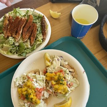 Coconuts Fish Cafe - Fish Tacos (GF) Caesar Salad - Seafood Near Me - Kihei, Hawaii