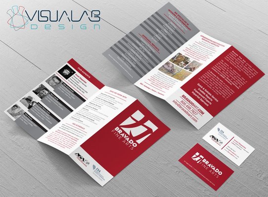 Visualab Design - Brochure and Biusiness Cards for Bravado Fine Art by Visualab Design - Los Angeles, CA