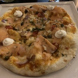 Smoked salmon pizza Smoked salmon pizza